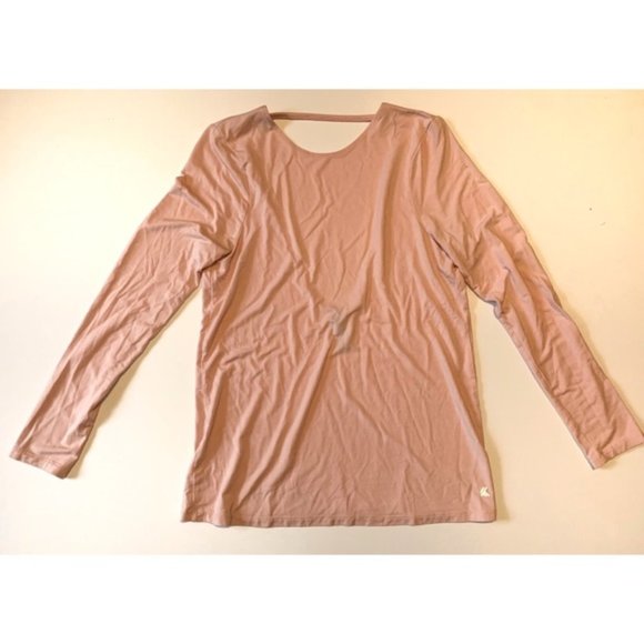 Kyodan Tops - Kyodan Light Pink Athleisure Loungewear Stretchy Long Sleeve Blouse Size XS